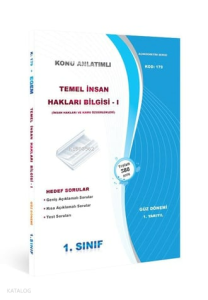 1. Sınıf 1. Yarıyıl Temel İnsan Hakları Bilgisi 1 Konu Anlatımlı Soru Bankası
