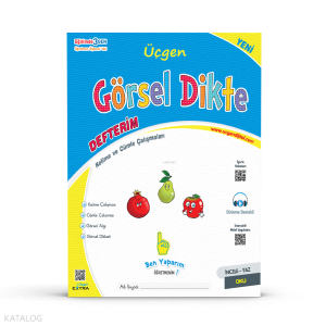 1. Sınıf Üçgen Okuma Yazma Seti - Görsel Dikte Defterim - 2024