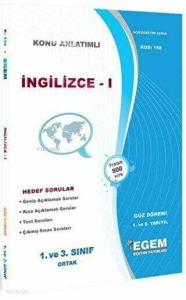 1. ve 3. Sınıf 1. Yarıyıl İngilizce 1 Konu Anlatımlı Soru Bankası