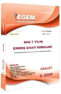 2. Sınıf 3. Yarıyıl Adalet Çıkmış Sınav Soruları