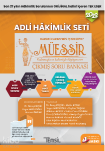2021 Müessir Çıkmış Soru Bankası Adli Hakimlik Seti