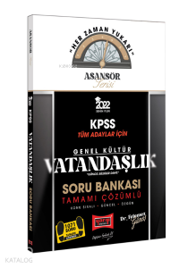 2022 KPSS Asansör Serisi Vatandaşlık Tamamı Çözümlü Soru Bankası