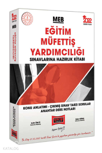 2022 MEB Eğitim Müfettiş Yardımcılığı Sınavlarına Hazırlık Kitabı