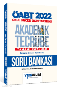 2022 ÖABT Okul Öncesi Öğretmenliği Akademik Tecrübe Tamamı Çözümlü Soru Bankası