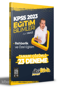 2023 KPSS Eğitim Bilimleri Rehberlik ve Özel Eğitim Tamamı Çözümlü 23 Deneme