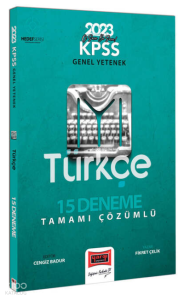 2023 KPSS Genel Yetenek Hedef IYI Serisi Türkçe Tamamı Çözümlü 15 Deneme