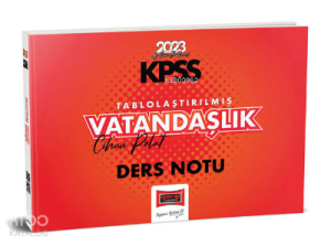 2023 KPSS Tablolaştırılmış Vatandaşlık Ders Notu