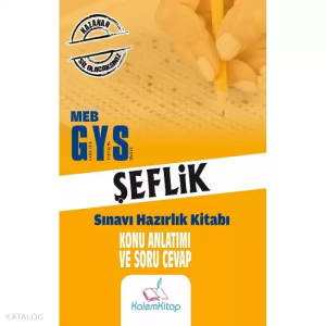 2023 MEB GYS Şeflik Konu Anlatımı ve Soru Cevap