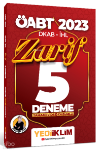 2023 ÖABT DKAP- İHL Zarif Tamamı Video Çözümlü 5 Deneme