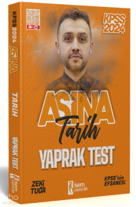 2024 İsem KPSS Aşina Tarih Çek- Kopart Yaprak Test