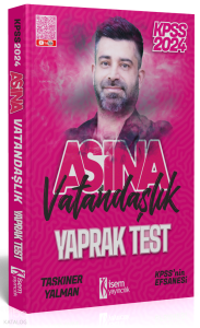 2024 İsem KPSS Aşina Vatandaşlık Çek -Kopart Yaprak Test