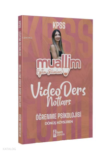 2024 İsem KPSS Muallim Eğitim Bilimleri Öğrenme Psikolojisi Video Ders Notları