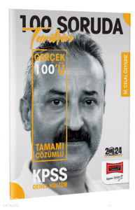 2024 KPSS 5Yüz 100 Soruda Tamamı Çözümlü Tarihin Gerçek 100'ü