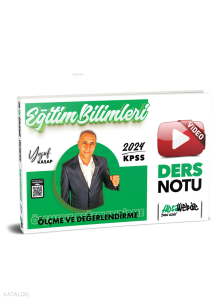 2024 KPSS Eğitim Bilimleri Ölçme ve Değerlendirme Video Ders Notu