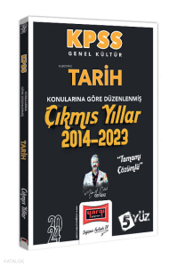 2024 KPSS Genel Kültür Tarih Konularına Göre Düzenlenm