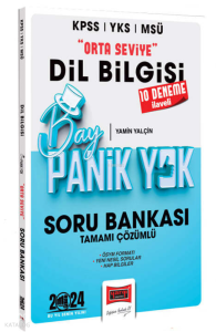 2024 KPSS YKS MSÜ Bay Panik Yok Dil Bilgisi Orta Seviye Tamamı Çözümlü Soru Bankası