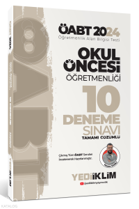 ÖABT Okul Öncesi Öğretmenliği Tamamı Çözümlü 10 Deneme