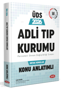 2026 Adli Tıp Kurumu ÜDS Ortak Konular Konu Anlatımlı