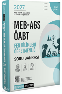 2027 MEB AGS ÖABT Fen Bilimleri Öğretmenliği Tamamı Çözümlü Soru Bankası