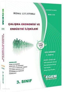 3. Sınıf 5. Yarıyıl Çalışma Ekonomisi ve Endüstri İlişkileri Konu Anlatımlı Soru Bankası
