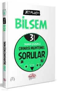 3 Sınıf Bilsem Jet Plus+ Tamamı Çözümlü Çıkması Muhtemel Sorular