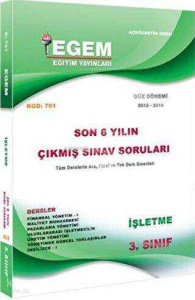3. Sınıf İşletme Çıkmış Sınav Soruları