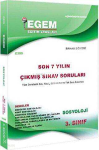 3. Sınıf Sosyoloji Çıkmış Sınav Soruları