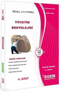 4. Sınıf 8. Yarıyıl Konu Anlatımlı Tüketim Sosyolojisi