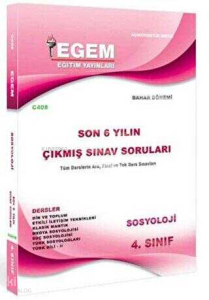 4. Sınıf Sosyoloji Bahar Dönemi Çıkmış Sınav Soruları