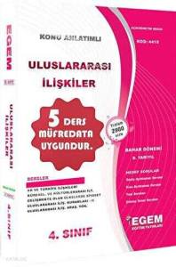 4. Sınıf Uluslararası İlişkiler Konu Anlatımlı Soru Bankası Bahar Dönemi