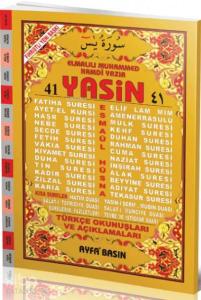 41 Yasin (Ayfa-011, Orta Boy, Sert Kapaklı, Fihristli, Türkçeli)