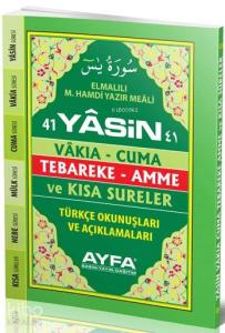 41 Yasin (Ayfa-048, Cep Boy, Sert Kapaklı, Fihristli, Türkçeli)