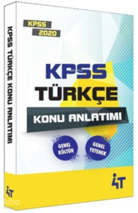 4T 2020 Kpss Türkçe Konu Anlatım