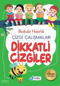 5 - 6 Yaş İlkokula Hazırlık Çizgi Çalışmaları Dikkatli Çizgiler