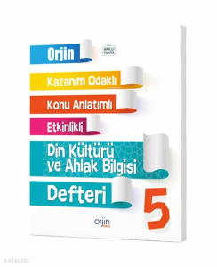 5. Sınıf Din Kültürü ve Ahlak Bilgisi Akıllı Defter