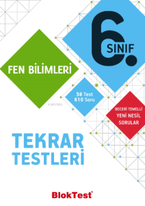 6.Sınıf Bloktest Fen Bilimleri Tekrar Testleri