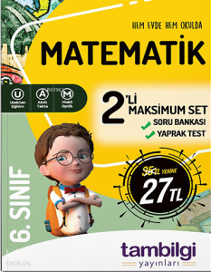 6. Sınıf Matematik 2'li Doping Set Tambilgi Yayınları