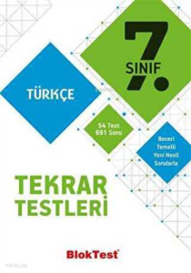 7.Sınıf Bloktest Türkçe  Tekrar Testleri