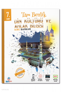 7. Sınıf Din Kültürü ve Ahlak Bilgisi Tam Benlik Soru Bankası Bilimyolu Yayıncılık