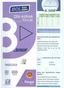 8.Sınıf 2022 İngilizce Çek Kopar Testler