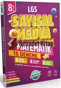 8. Sınıf LGS Sayısal Medya Matematik 16 Deneme