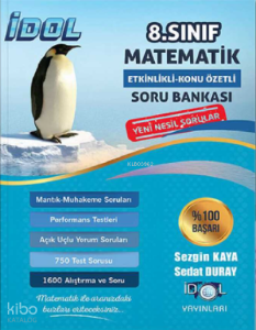 8. Sınıf Matematik Etkinlikli Soru Bankası  İdol Yayınları