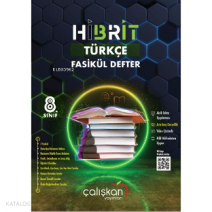 8.Snf. Hibrit Fasikül Defter / Türkçe
