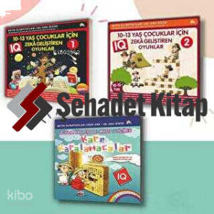 9-10-11-12-13 Yaş ve Üstü Çocuklar Için IQ Zeka - Dikkat Geliştiren Akıl Oyunları (3 Kitap)