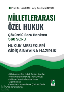 Adalet Yayınevi Milletlerarası Özel Hukuk 560 Soru Çözümlü Soru Bankası;Hukuk Mesleklerine Giriş Sınavına Hazırlık