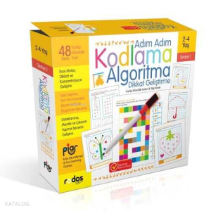 Adım Adım Kodlama, Algoritma, Dikkat Geliştirme / Seviye 1 / 2-4 Yaş