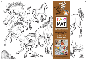 Akademi Çocuk Funny Mat - Atlar