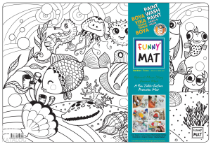 Akademi Çocuk Funny Mat - Balıklar