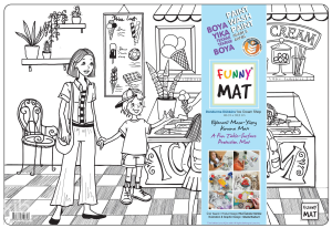 Akademi Çocuk Funny Mat - Dondurma Dükkanı