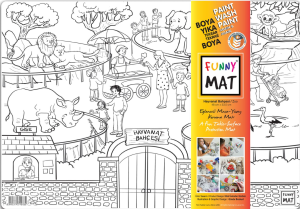 Akademi Çocuk Funny Mat - Hayvanat Bahçesi